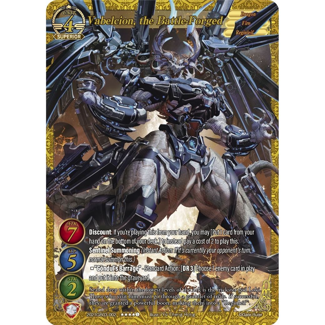 Image for Vabelcion, the Battle-Forged (Textured Foil) (2021GB03-002) (GB03) - Gate Ruler