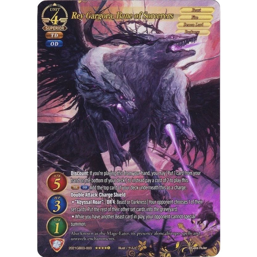 Image for Rey Gargora, Bane of Sorcerers (Full Art) (2021GB03-003) (GB03) - Gate Ruler
