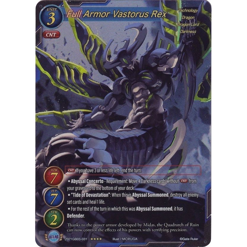 Image for Full Armor Vastorus Rex (Full Art) (2021GB03-031) (GB03) - Gate Ruler