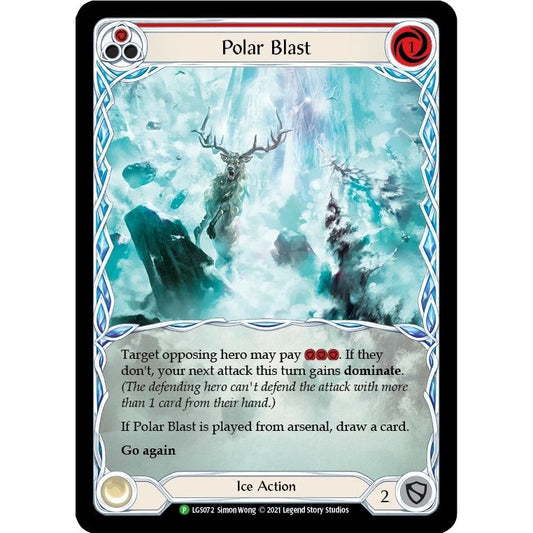 Image for Polar Blast (Red) - LGS072 (LGS072) (PR) - Flesh and Blood TCG