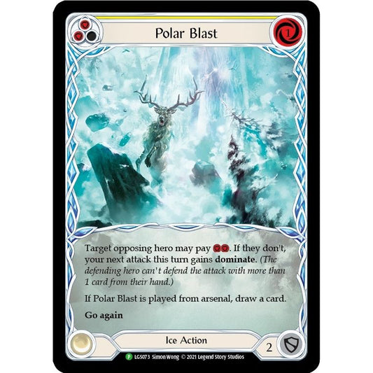 Image for Polar Blast (Yellow) - LGS073 (LGS073) (PR) - Flesh and Blood TCG