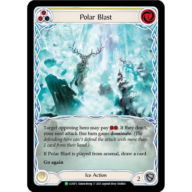 Image for Polar Blast (Yellow) - LGS073 (LGS073) (PR) - Flesh and Blood TCG