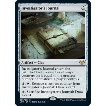 Image for Investigator's Journal (258) (VOW) - Magic: The Gathering