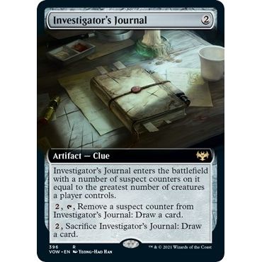 Image for Investigator's Journal (Extended Art) (396) (VOW) - Magic: The Gathering