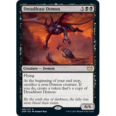 Image for Dreadfeast Demon (108) (VOW) - Magic: The Gathering