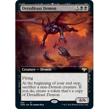 Image for Dreadfeast Demon (Extended Art) (369) (VOW) - Magic: The Gathering