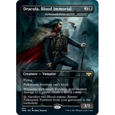 Image for Dracula, Blood Immortal - Falkenrath Forebear (334) (VOW) - Magic: The Gathering