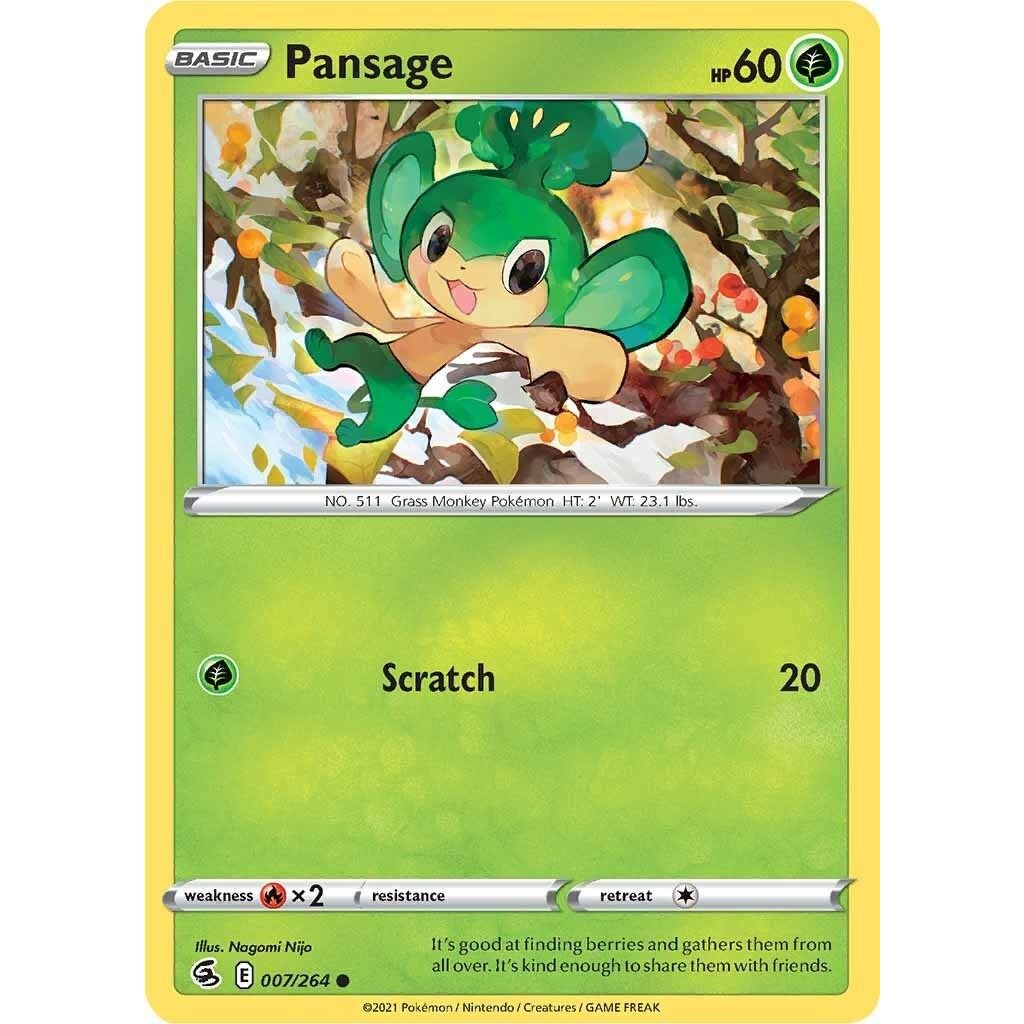 Image for Pansage (007/264) (SWSH08) - Pokemon