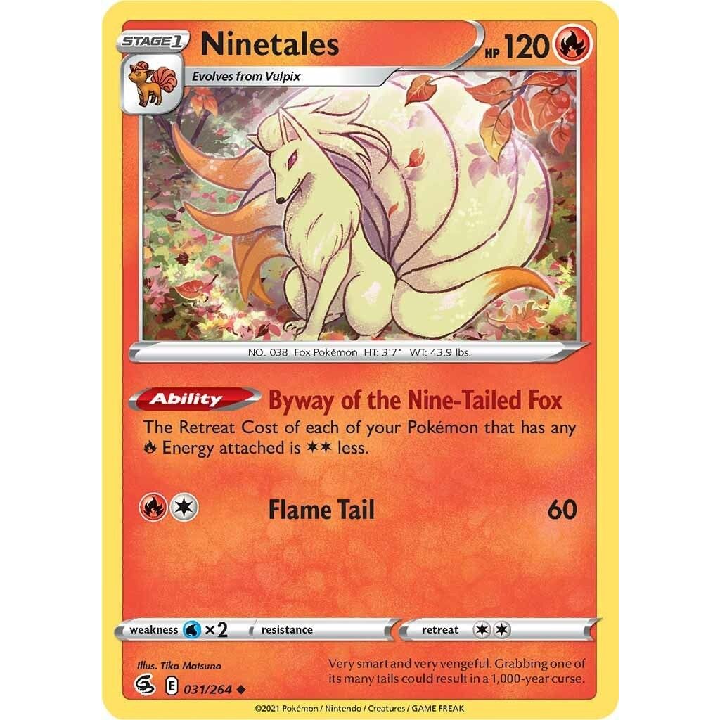 Image for Ninetales (31) (031/264) (SWSH08) - Pokemon
