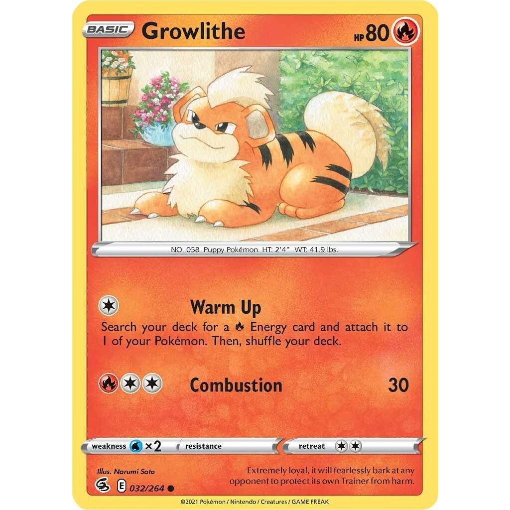 Image for Growlithe (032/264) (SWSH08) - Pokemon
