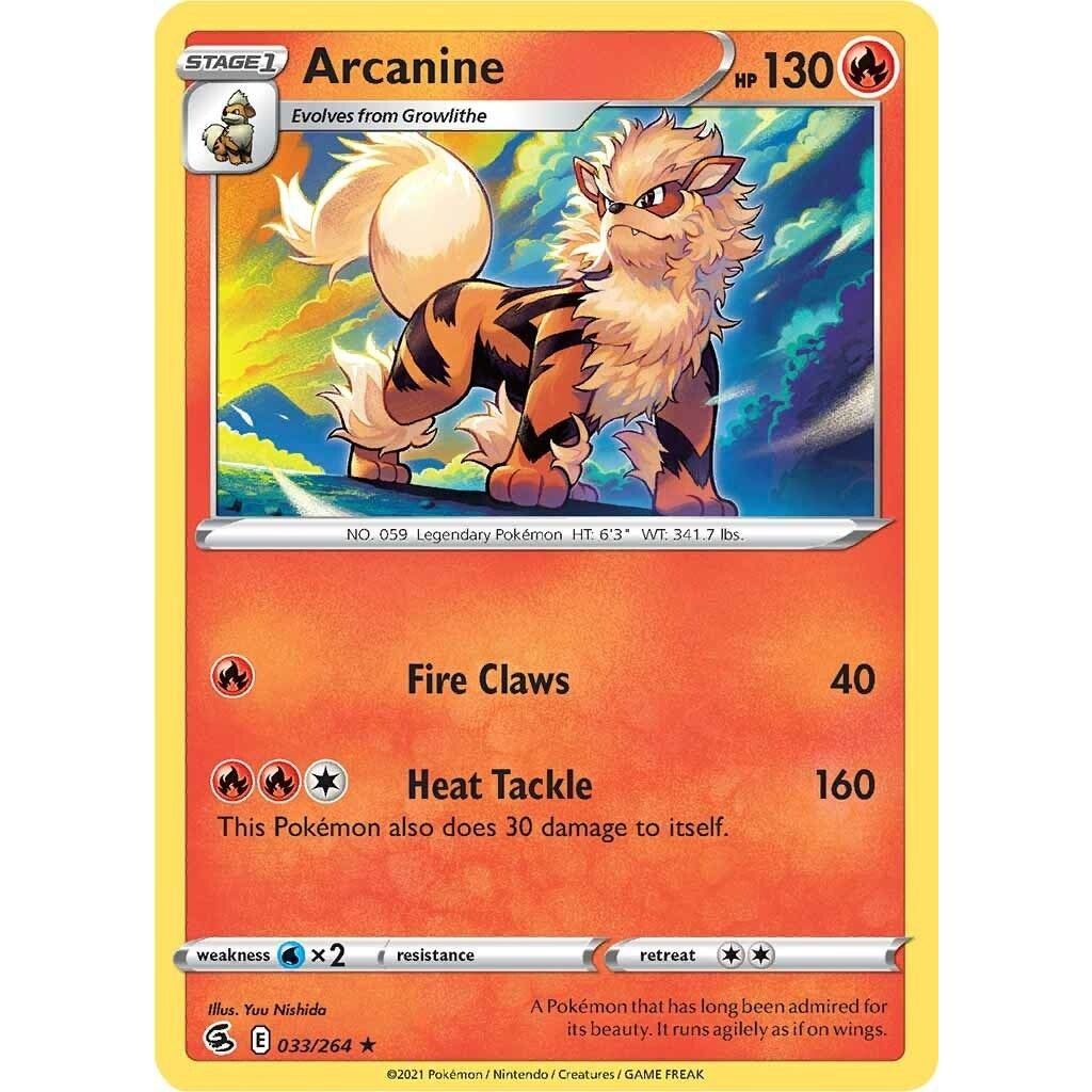 Image for Arcanine (033/264) (SWSH08) - Pokemon