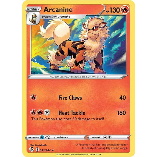 Image for Arcanine (033/264) (SWSH08) - Pokemon