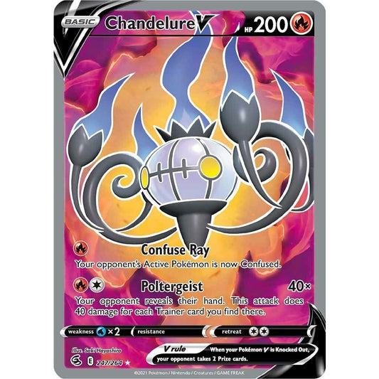 Image for Chandelure V (Full Art) (247/264) (SWSH08) - Pokemon