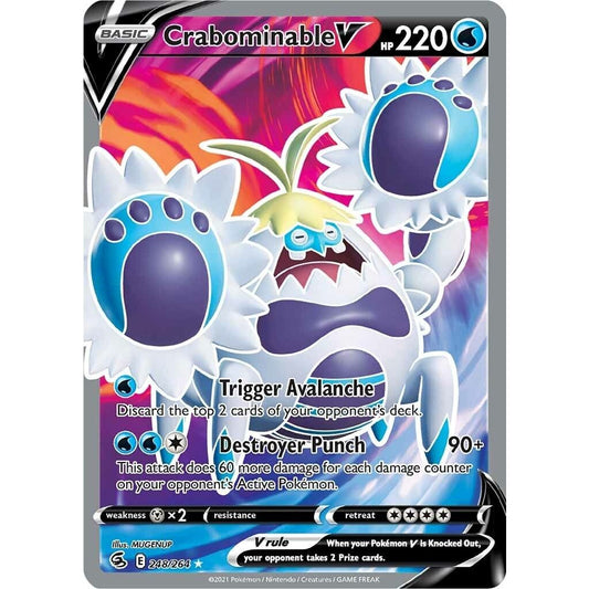Image for Crabominable V (Full Art) (248/264) (SWSH08) - Pokemon