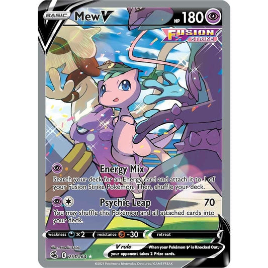 Image for Mew V (Alternate Full Art) (251/264) (SWSH08) - Pokemon