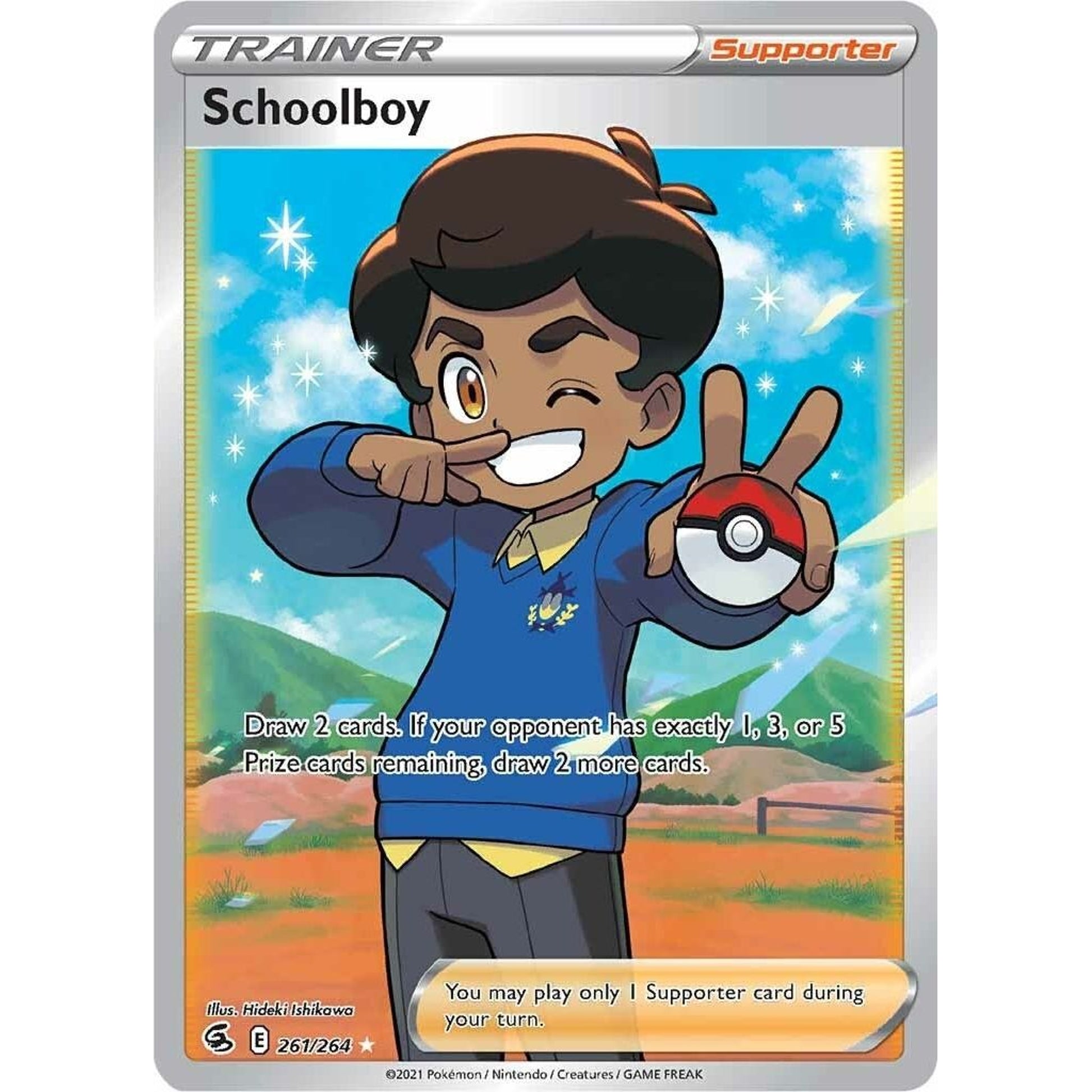 Image for Schoolboy (Full Art) (261/264) (SWSH08) - Pokemon