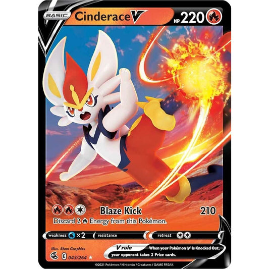 Image for Cinderace V (43) (043/264) (SWSH08) - Pokemon
