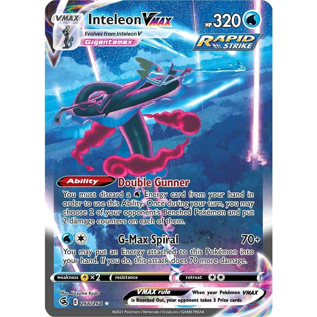 Image for Inteleon VMAX (Alternate Art Secret) (266/264) (SWSH08) - Pokemon