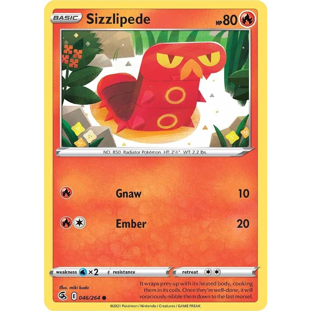 Image for Sizzlipede (46) (046/264) (SWSH08) - Pokemon