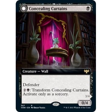 Image for Concealing Curtains (Extended Art) (367) (VOW) - Magic: The Gathering