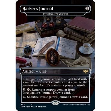 Image for Harker's Journal - Investigator's Journal (345) (VOW) - Magic: The Gathering