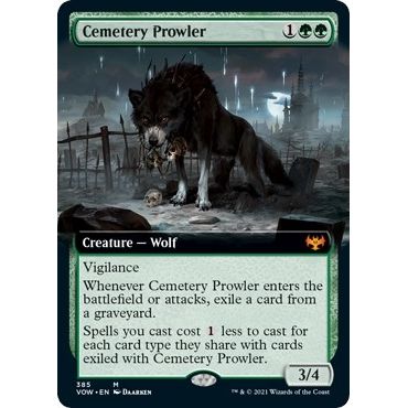 Image for Cemetery Prowler (Extended Art) (385) (VOW) - Magic: The Gathering