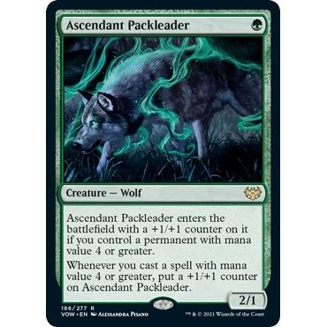 Image for Ascendant Packleader (186) (VOW) - Magic: The Gathering