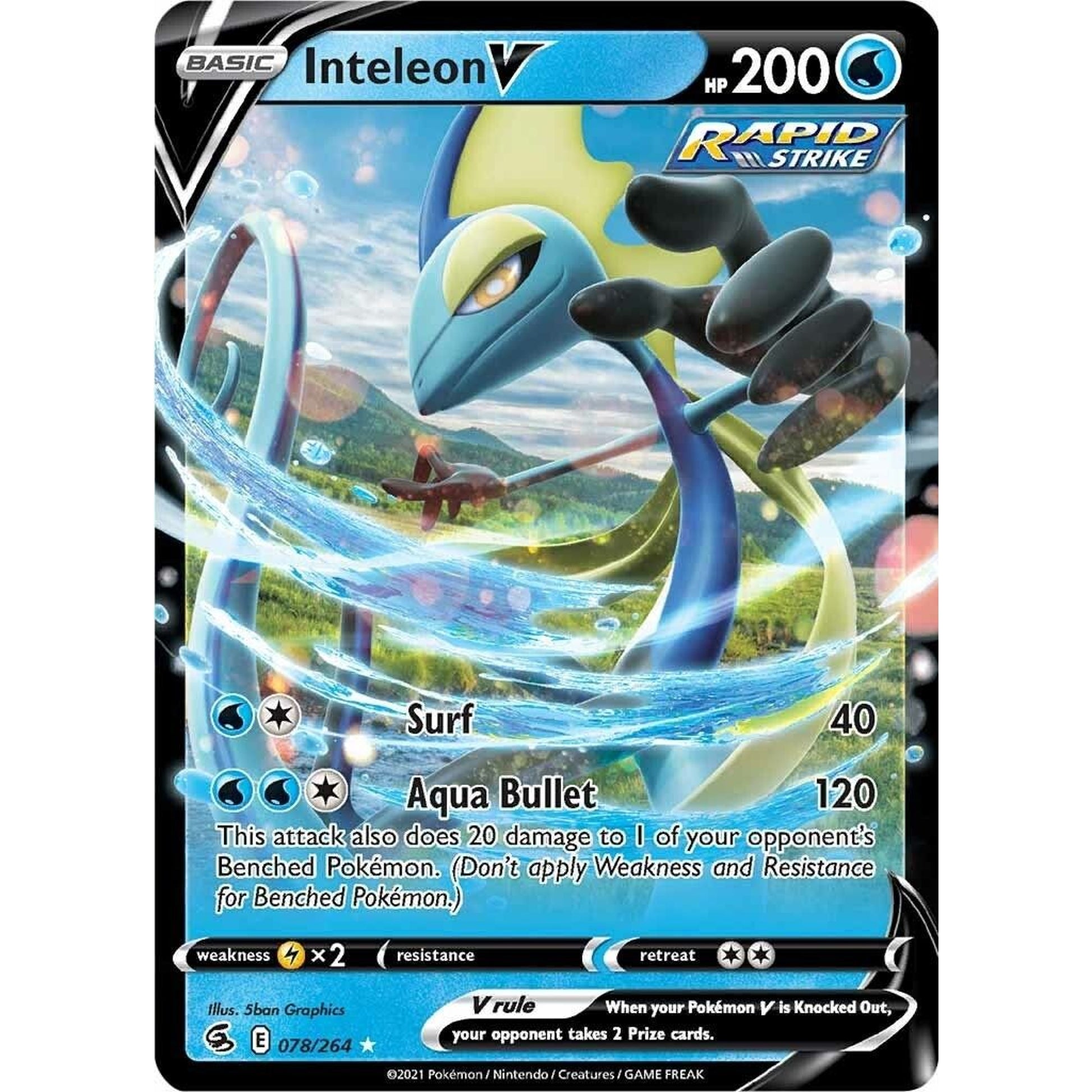 Image for Inteleon V (078/264) (SWSH08) - Pokemon