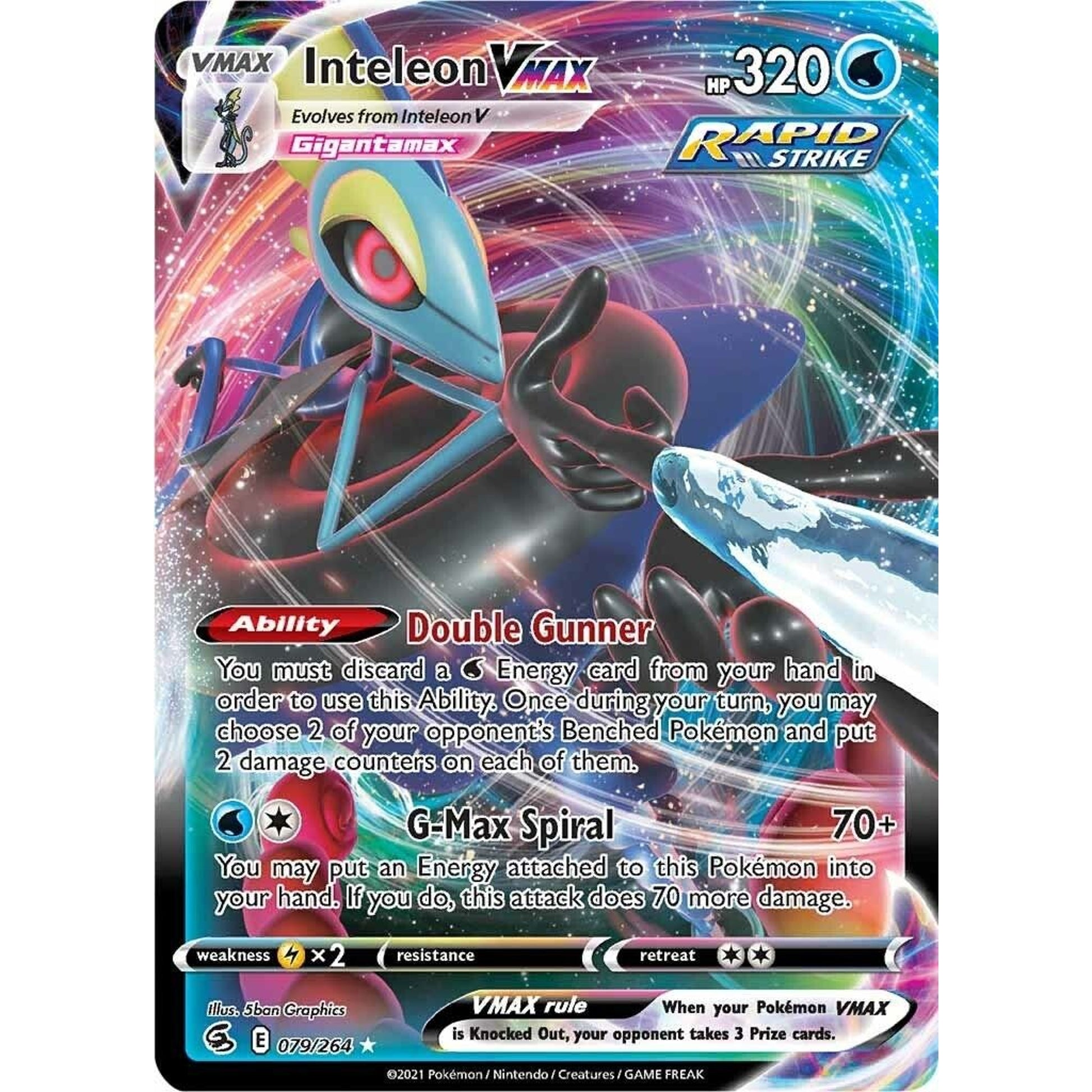 Image for Inteleon VMAX (079/264) (SWSH08) - Pokemon