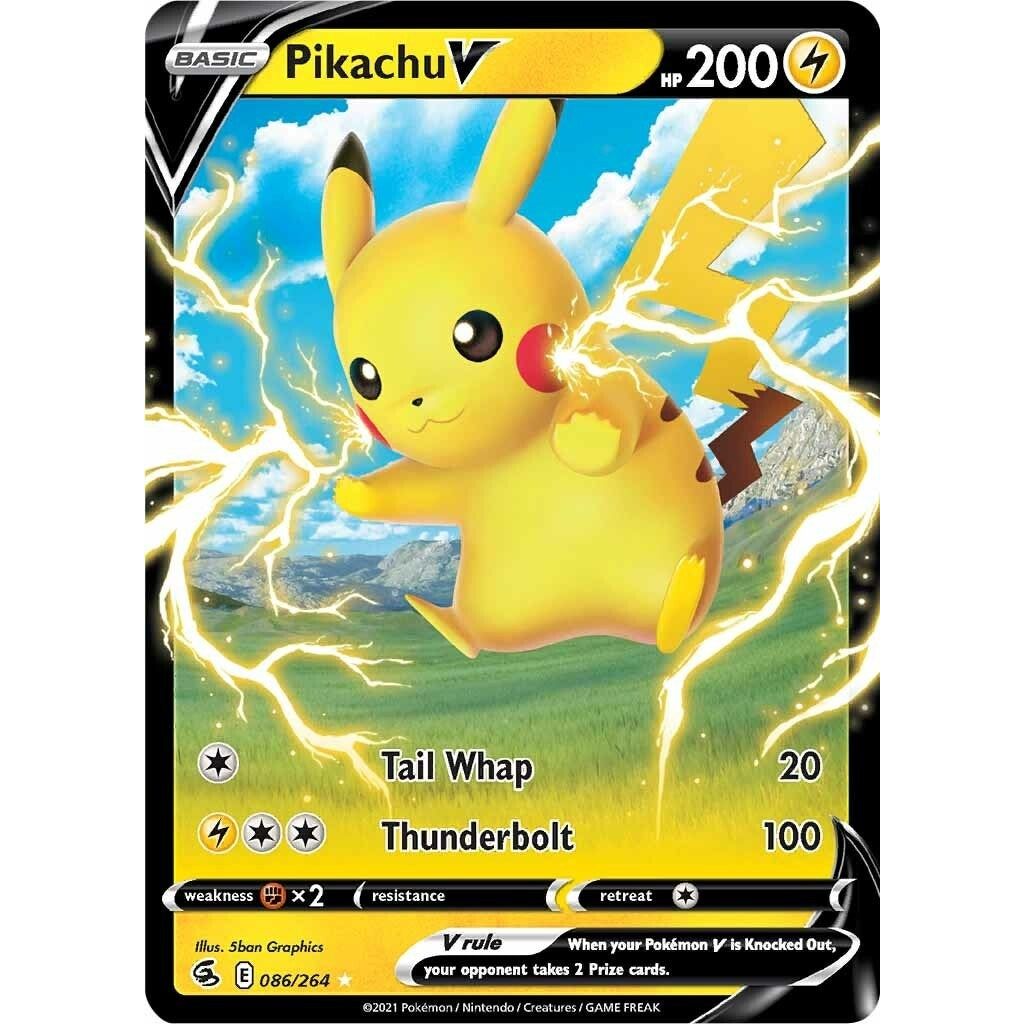 Image for Pikachu V (086/264) (SWSH08) - Pokemon