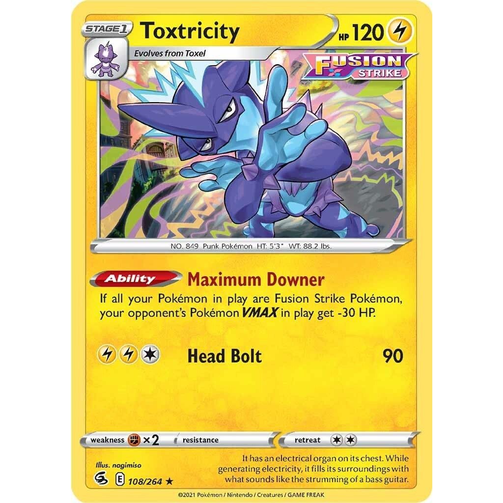 Image for Toxtricity (108) (108/264) (SWSH08) - Pokemon