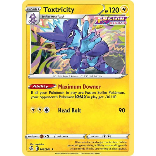 Image for Toxtricity (108) (108/264) (SWSH08) - Pokemon
