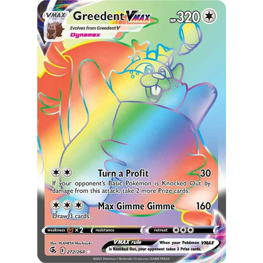 Image for Greedent VMAX (Secret) (272/264) (SWSH08) - Pokemon