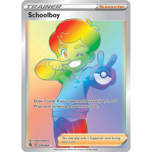 Image for Schoolboy (Secret) (276/264) (SWSH08) - Pokemon