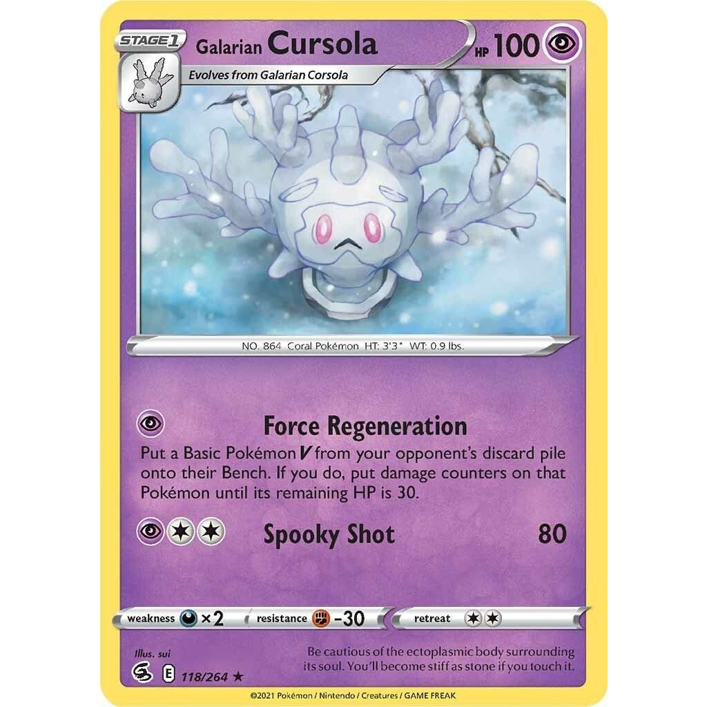 Image for Galarian Cursola (118/264) (SWSH08) - Pokemon