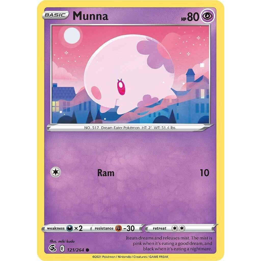 Image for Munna (121/264) (SWSH08) - Pokemon