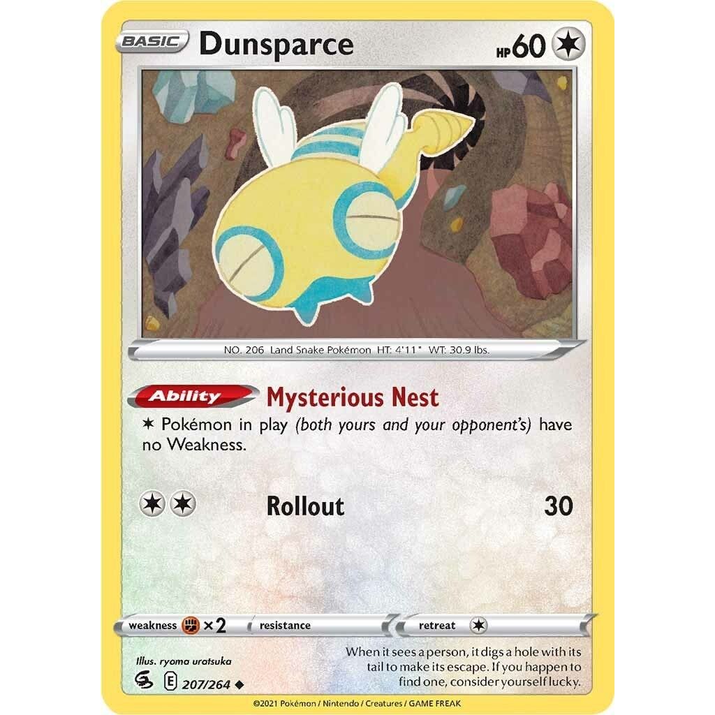 Image for Dunsparce (207/264) (SWSH08) - Pokemon