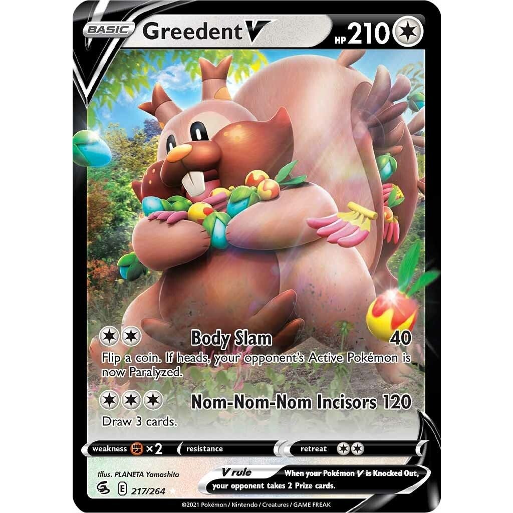 Image for Greedent V (217/264) (SWSH08) - Pokemon