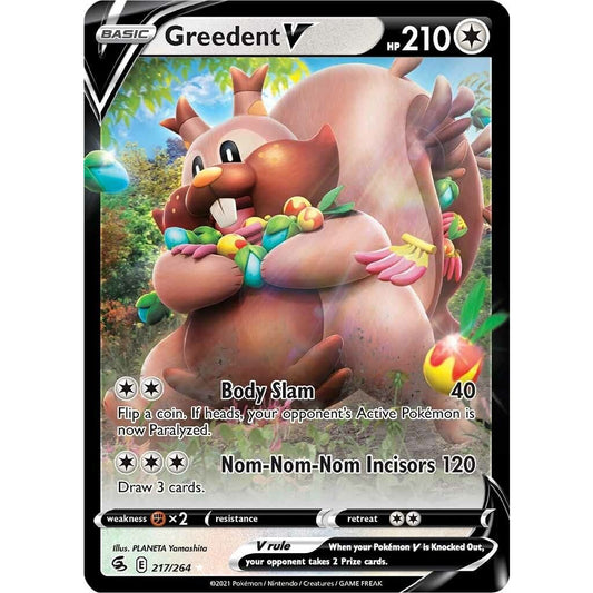 Image for Greedent V (217/264) (SWSH08) - Pokemon