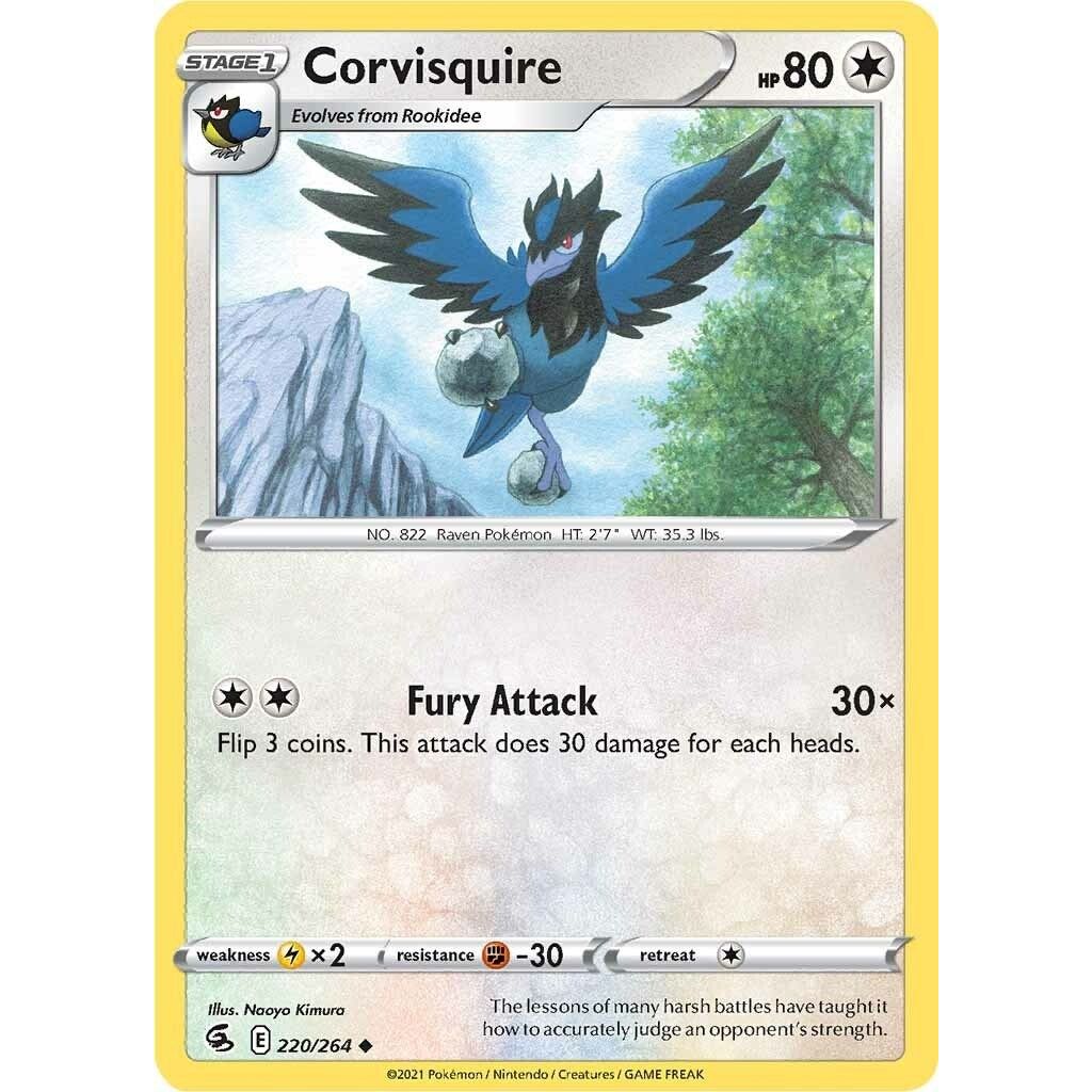 Image for Corvisquire (220/264) (SWSH08) - Pokemon