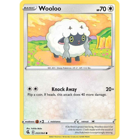 Image for Wooloo (222) (222/264) (SWSH08) - Pokemon