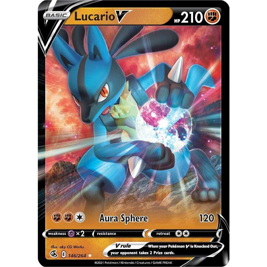 Image for Lucario V (146/264) (SWSH08) - Pokemon