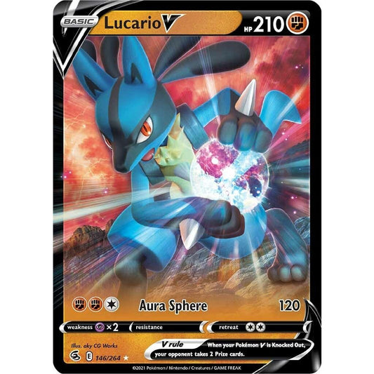 Image for Lucario V (146/264) (SWSH08) - Pokemon