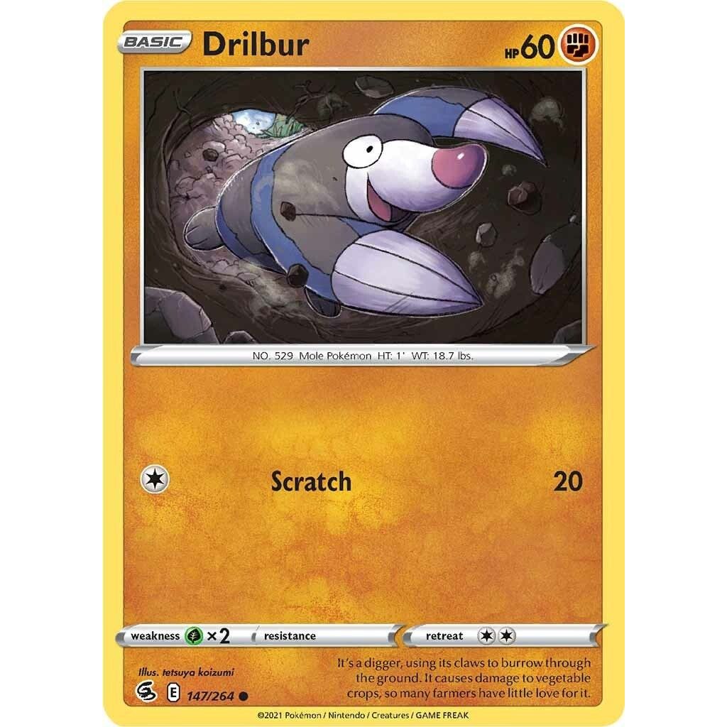 Image for Drilbur (147/264) (SWSH08) - Pokemon