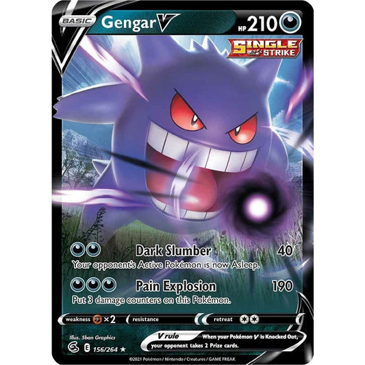 Image for Gengar V (156/264) (SWSH08) - Pokemon