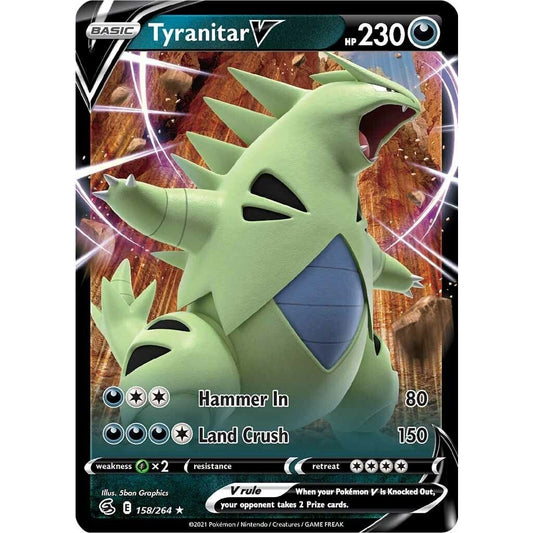 Image for Tyranitar V (158/264) (SWSH08) - Pokemon