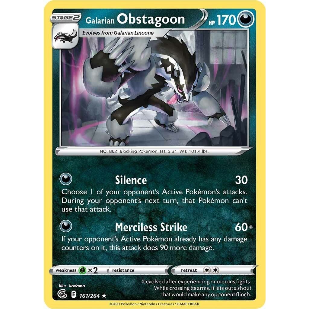 Image for Galarian Obstagoon (161/264) (SWSH08) - Pokemon