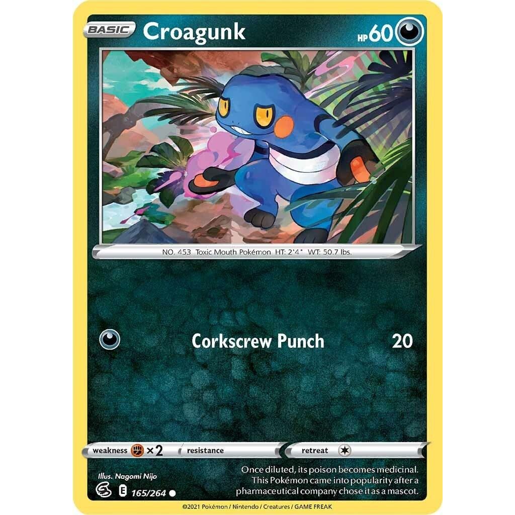 Image for Croagunk (165/264) (SWSH08) - Pokemon