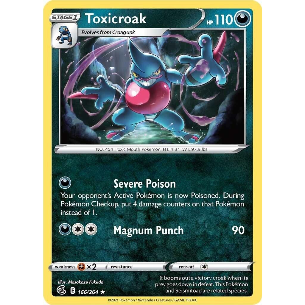 Image for Toxicroak (166/264) (SWSH08) - Pokemon