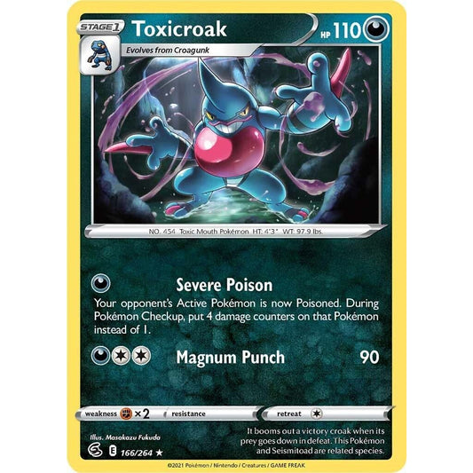 Image for Toxicroak (166/264) (SWSH08) - Pokemon